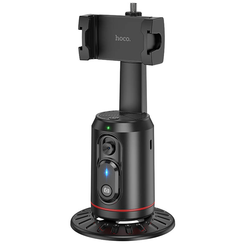 Фото Уценка Подставка с трекером движения Hoco K23 Lotus smart PTZ (Вскрытая упаковка / Black) на vchehle.ua