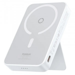 Уценка Портативное ЗУ Power Bank Baseus MagPro Magnetic Bracket PD20W с БЗУ 5000mAh PPCXZ05