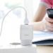 Уцінка СЗУ Hoco C72A Glorious 2.1A (1USB-A) + кабель USB до MicroUSB (Пошкоджене пакування / Білий) в магазині vchehle.ua