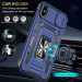 Фото Удароміцний чохол Camshield Army Ring на Apple iPhone X / XS (5.8") (Синій / Navy) в маназині vchehle.ua