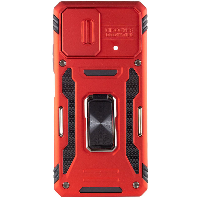 Фото Удароміцний чохол Camshield Army Ring на Xiaomi Poco F5 / Note 12 Turbo (Червоний / Red) на vchehle.ua