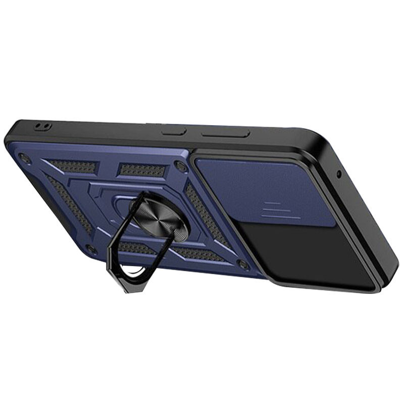 Фото Ударопрочный чехол Camshield Serge Ring для Xiaomi Poco X6 Pro (Синий) в магазине vchehle.ua