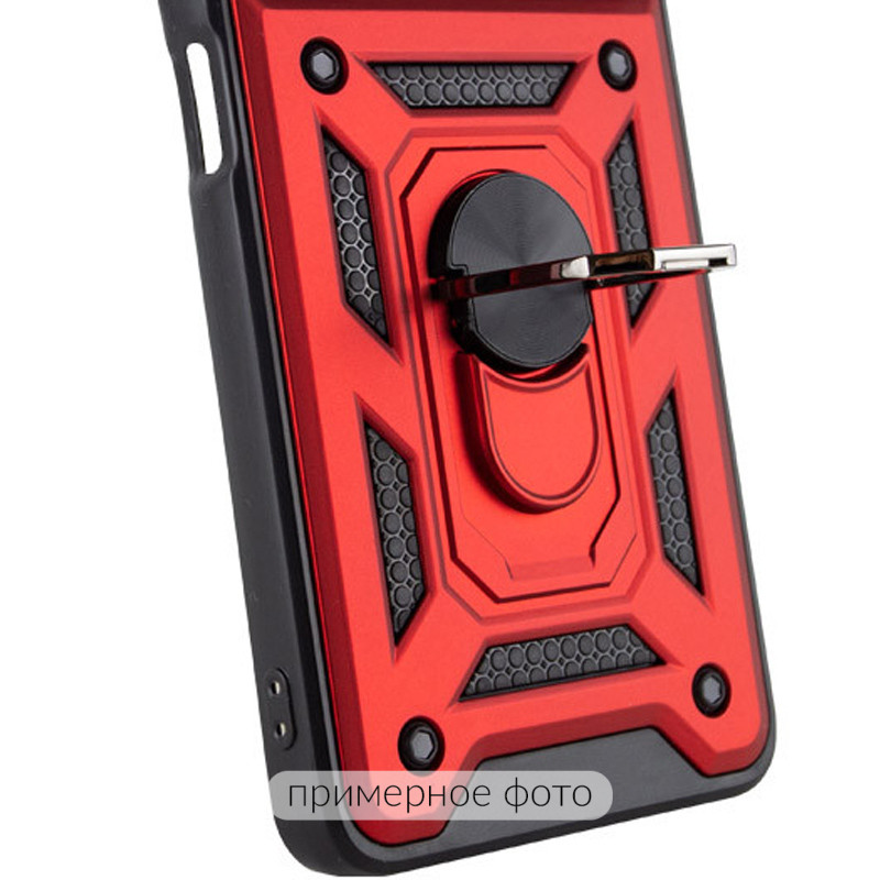 Фото Ударостійкий чохол Camshield Serge Ring на Xiaomi Redmi 15C (EU) (Червоний) в маназині vchehle.ua