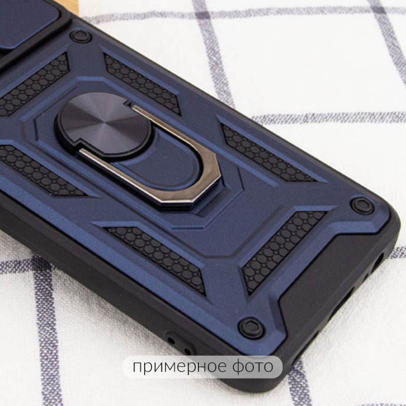 Фото Ударостійкий чохол Camshield Serge Ring на Xiaomi Redmi 15C (EU) (Синій) в маназині vchehle.ua