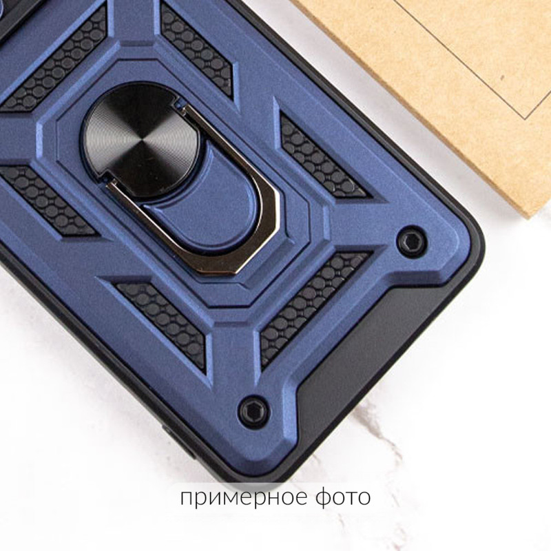 Купити Ударостійкий чохол Camshield Serge Ring на Xiaomi Redmi 15C (EU) (Синій) на vchehle.ua
