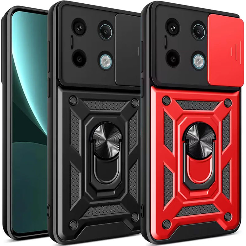 Ударопрочный чехол Camshield Serge Ring для Xiaomi Redmi Note 13 Pro 4G / 14s / Poco M6 Pro 4G