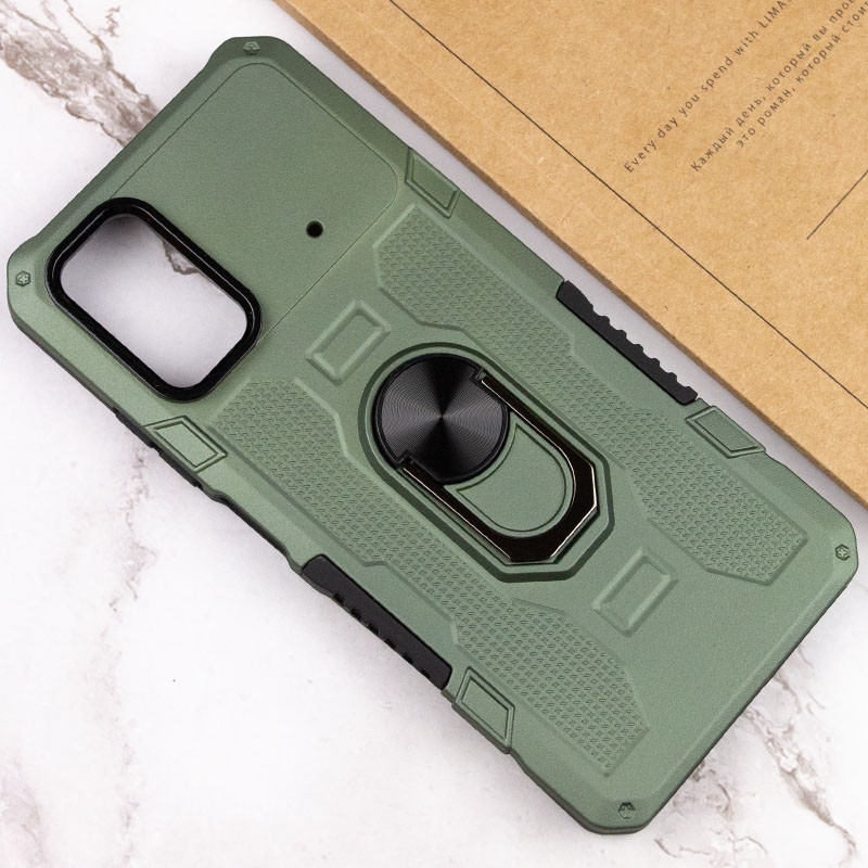 Купити Удароміцний чохол Military Ring на Xiaomi Poco X4 Pro 5G (Зелений) на vchehle.ua