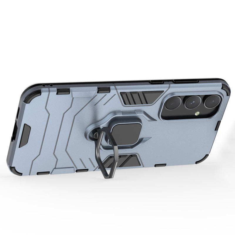 Фото Ударопрочный чехол Transformer Ring for Magnet для Samsung Galaxy A55 (Серый / Metal slate) в магазине vchehle.ua