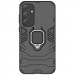 Ударопрочный чехол Transformer Ring for Magnet для Samsung Galaxy A55 (Черный / Soul Black)
