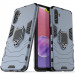 Ударопрочный чехол Transformer Ring for Magnet для Samsung Galaxy M54 5G (Серый / Metal slate)