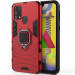 Ударостійкий чохол Transformer Ring for Magnet на Samsung Galaxy M30s / M21 (Червоний / Dante Red)