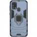 Замовити Ударостійкий чохол Transformer Ring for Magnet на Samsung Galaxy M30s / M21 (Сірий / Metal slate) на vchehle.ua