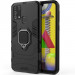 Ударостійкий чохол Transformer Ring for Magnet на Samsung Galaxy M30s / M21 (Чорний / Soul Black)