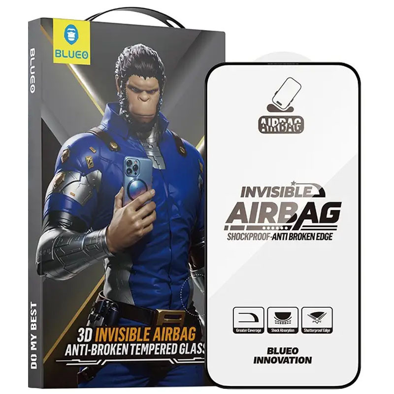 Захисне 3D скло Blueo Invisible Airbag Anti-broken на Apple iPhone 17 Pro Max / 16 Pro Max 6.9"