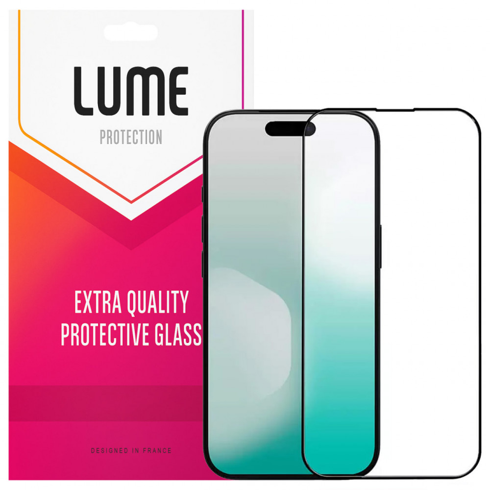 Фото Защитное 3D стекло LUME Protection для Apple iPhone 15 Pro Max (6.7") (Черный) на vchehle.ua