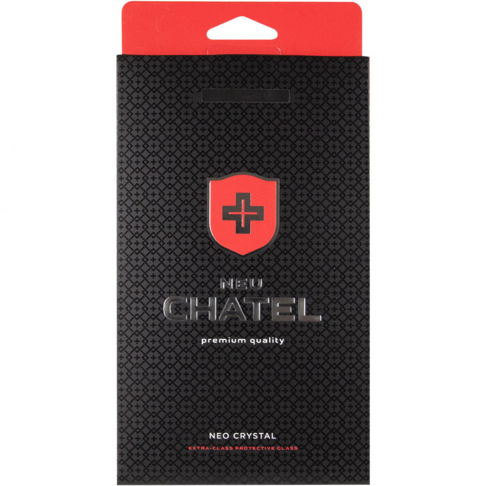 Фото Захисне 3D скло NEU Chatel Crystal на Apple iPhone 16 Pro (6.3") (Чорний) на vchehle.ua