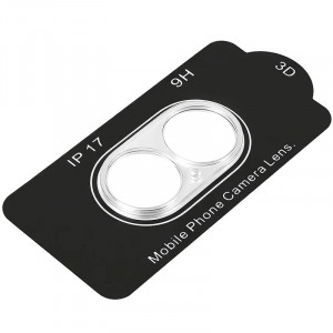 Защитное стекло на камеру Full Block (тех.пак) для Apple iPhone 17 (6.3")