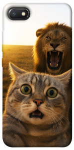 Чехол Shocked cat and lion для Xiaomi Redmi 6A