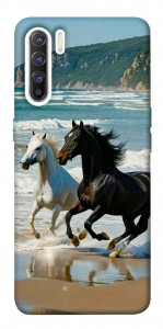 Чехол Beach Horses для Oppo Reno 3