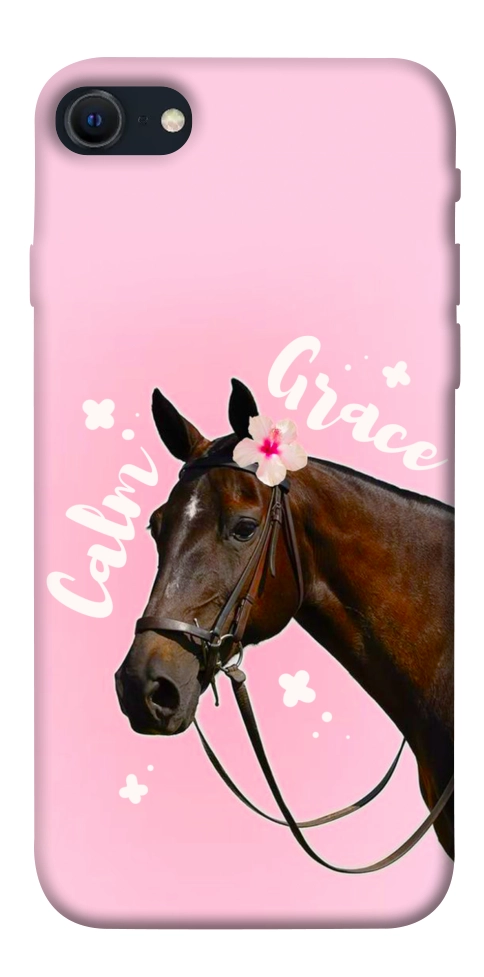 Чехол Horse with flower для iPhone SE (2022)