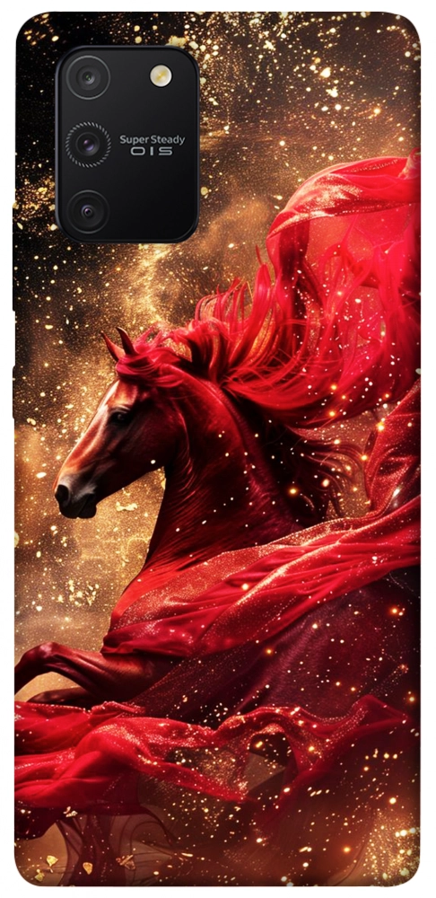 Чохол Red sparkles Horse для Galaxy S10 Lite (2020)