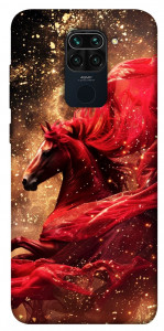 Чехол Red sparkles Horse для Xiaomi Redmi Note 9