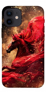 Чехол Red sparkles Horse для iPhone 12 mini