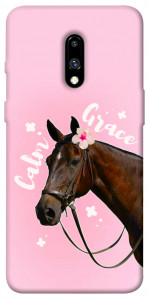 Чохол Horse with flower для OnePlus 7