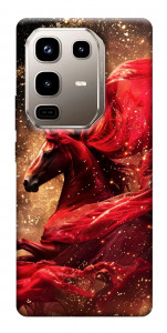 Чехол Red sparkles Horse для Infinix Note 50 Pro 4G
