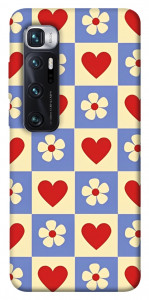 Чехол Сердечки-цветочки для Xiaomi Mi 10 Ultra