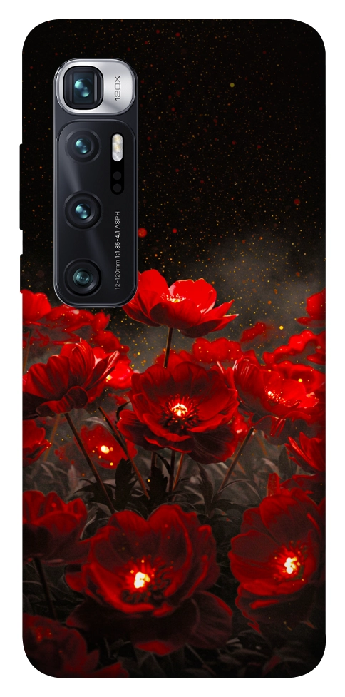 Чехол Burning flowers для Xiaomi Mi 10 Ultra