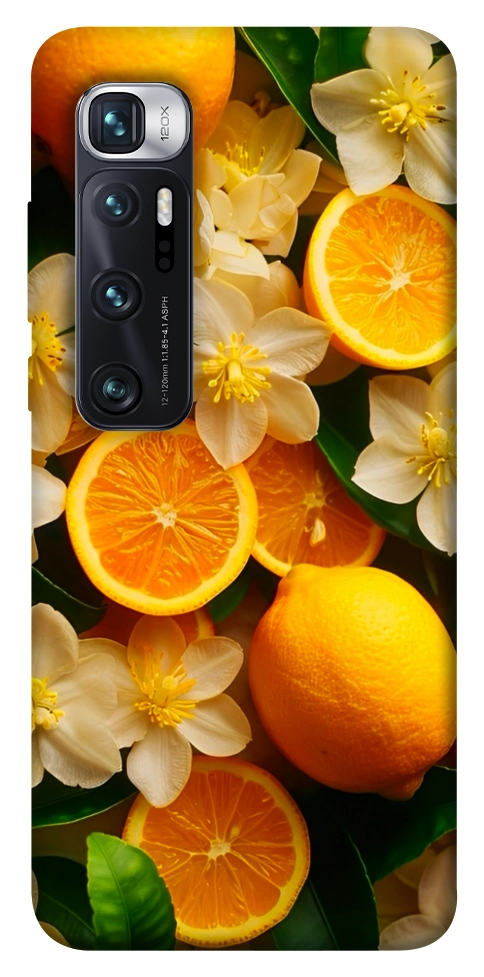 Чехол Лимоны и цветы для Xiaomi Mi 10 Ultra