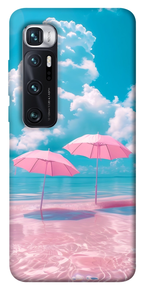 Чехол Розовые зонтики для Xiaomi Mi 10 Ultra