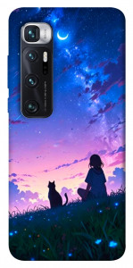 Чохол Space girl and cat для Xiaomi Mi 10 Ultra