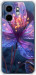 Чехол для Infinix Hot 50i Магический цветок (Фиолетовый)