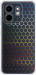 Чехол для Infinix Hot 50i Переливающиеся соты (Черный)