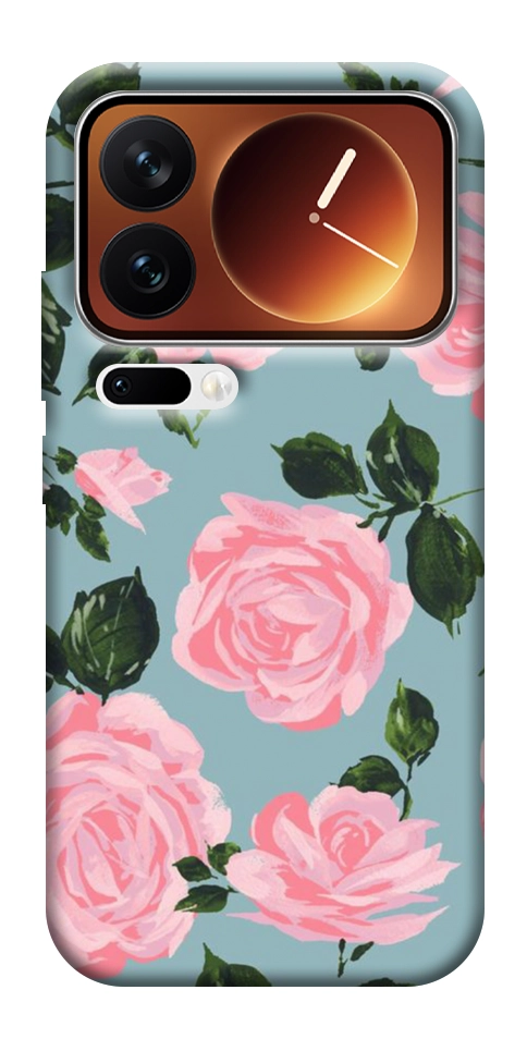 Чехол Розовый принт для Xiaomi 17 Pro Max