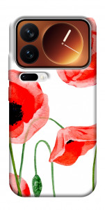 Чехол Акварельные маки для Xiaomi 17 Pro Max