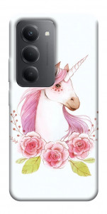 Чехол Единорог с цветами для Xiaomi Redmi 15 (Global)