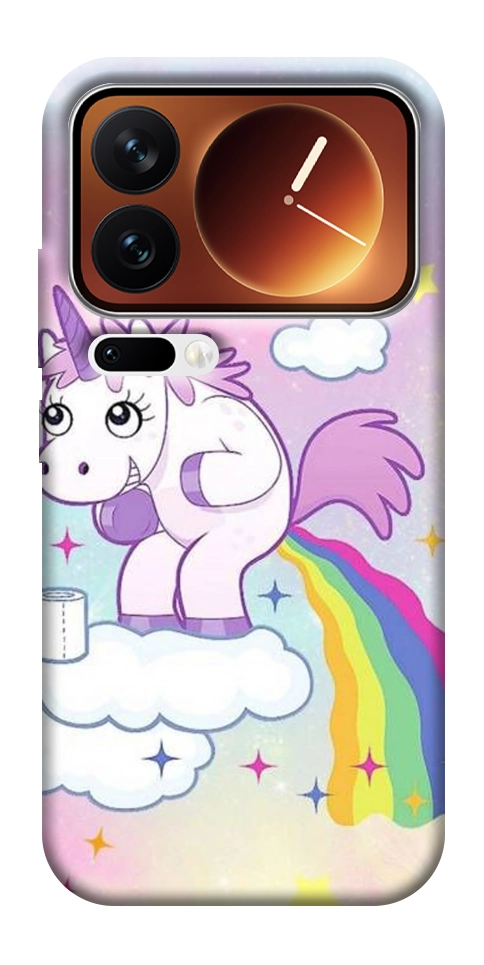 Чехол Единорог с радугой для Xiaomi 17 Pro Max