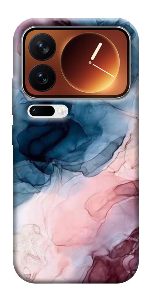 Чехол Розово-голубые разводы для Xiaomi 17 Pro Max