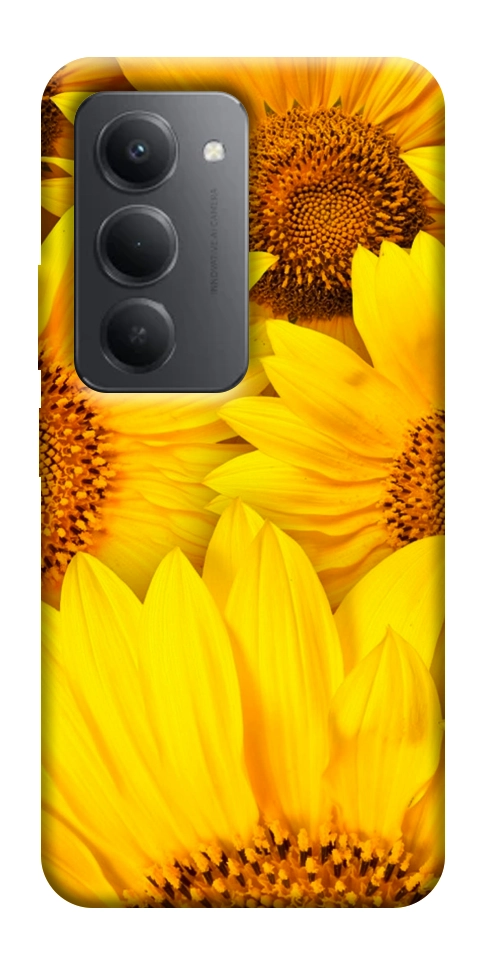 Чехол Букет подсолнухов для Xiaomi Redmi 15 (Global)
