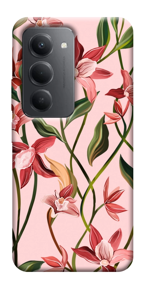 Чехол Floral motifs для Xiaomi Redmi 15 (Global)