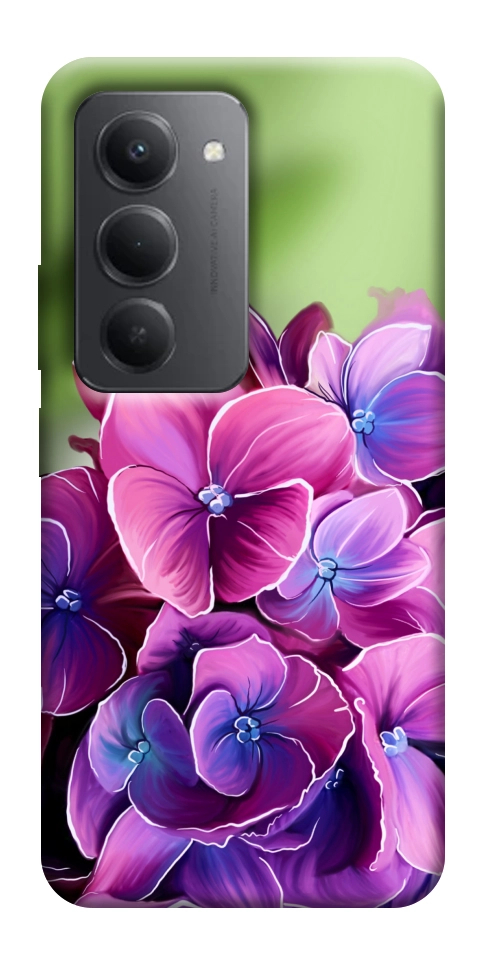Чехол Кружевная гортензия для Xiaomi Redmi 15 (Global)