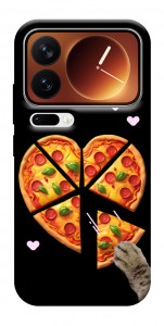Чехол Pizza Love Cat для Xiaomi 17 Pro Max