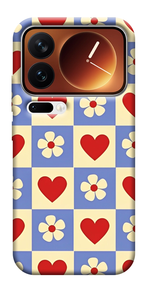 Чехол Сердечки-цветочки для Xiaomi 17 Pro Max