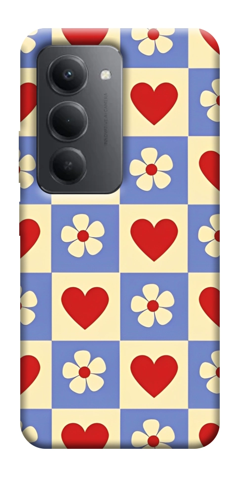 Чехол Сердечки-цветочки для Xiaomi Redmi 15 (Global)