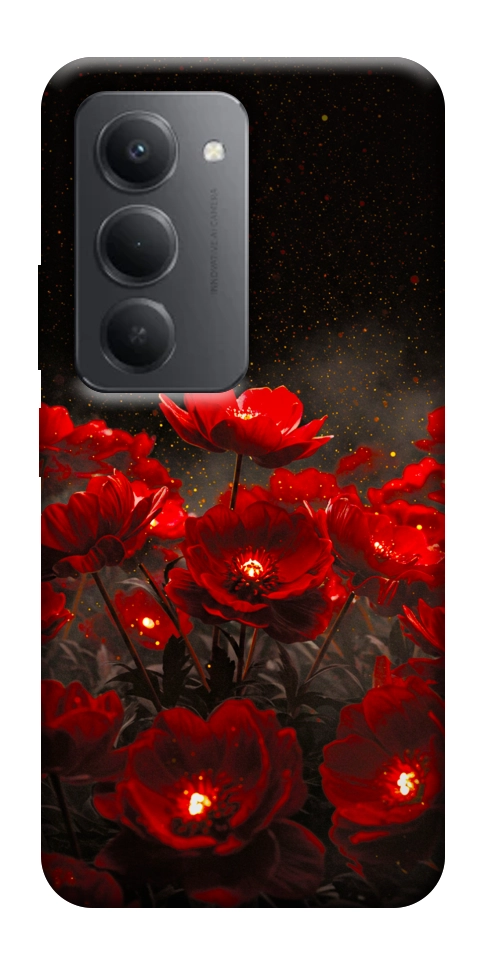 Чехол Burning flowers для Xiaomi Redmi 15 (Global)