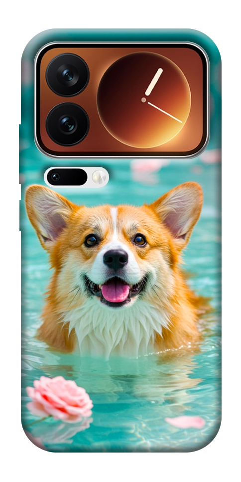 Чехол Swimming corgi для Xiaomi 17 Pro Max