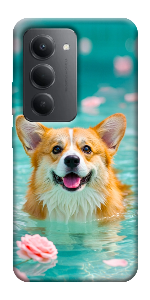 Чехол Swimming corgi для Xiaomi Redmi 15 (Global)